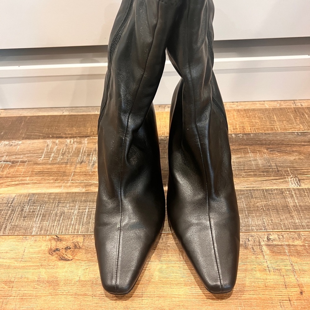 Steve Madden Sleek Black Heeled Boots